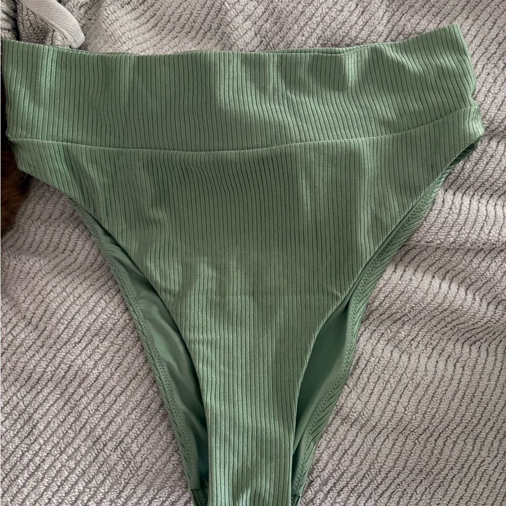 Aerie High-Waisted Ribbed Bikini Bottom
